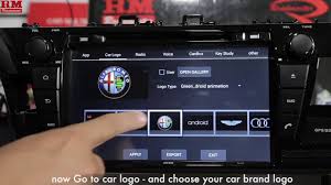 setting car brand logo for roadmaster unit طريقة تغيير شعار رودماستر لشعار السيارة youtube