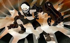 Black Rock Shooter STRength, black and gold anime characters HD wallpaper |  Pxfuel