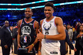 Durant has dropped more than 30 points in four of five games since returning to action from a thigh bruise, averaging 33.2 points, 7.6 boards, 5.2 assists, 3.6 threes, 1.4 steals and 1.0 blocks. Giannis Vs Kevin Durant Is Nets Or Bucks Star The Bigger Threat