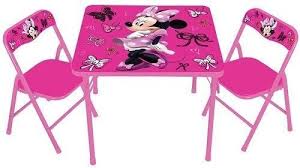 Kids Table And Chair Set Activity Play Study Furniture Pink Girls Disney Minnie Disney Kids Study Table Disney Princess Activities Princess Activities