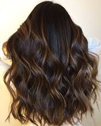 Brown Highlights For Black Hair Black Hair With Highlights Chocolate Brown Hair Color Hair Color For Black Hair