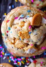 Cake Batter Golden Oreos Rainbow Cookies Recipe Oreo Recipes Cookie Recipes Yummy Cookies