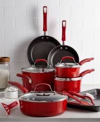 Rachael Ray 14 Pc Nonstick Cookware Set Created For Macy S Reviews Cookware Sets Macy S Cookware Set Nonstick Cookware Cookware