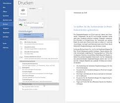 Office Infos Ms Word Dokument Ohne Markup Drucken