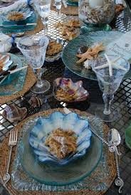 Seafood Table Settings Beach Decor Table Decorations