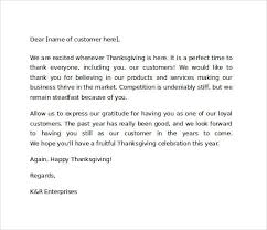 Sample Thank You Letter To Customers For Business Thank You Letter Template Thank You Letter Interview Thank You Letter