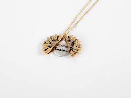 You Are My Sunshine Sunflower Necklace Relationting