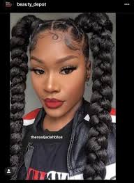 Cute hairstyles with braiding hair. Fall Into Freshness Hair Ponytail Styles Natural Hair Styles Braided Hairstyles