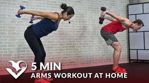 arms workout at home with dumbbells