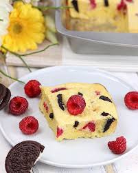 Maisgriess Topfenauflauf Mit Oreo Und Himbeeren Mit Rezept Lowcarb Polenta Topfenauflauf Gesundkochen Lowcarbrezept Food Desserts Polenta