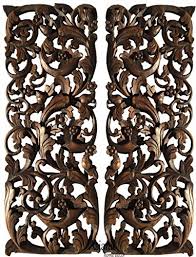 Bali decor home furnishings are very diverse and it is sometimes easier to find what you want if you look for the home furnishing items you are interested in, by room. Tropical Home Decor Bali Home Decor Floral Wall Art Panel Wood Carving Headboard 35 5 X13 5 Extra Thick Set Of 2 Brown Buy Online In Faroe Islands At Faroe Desertcart Com Productid 41268523