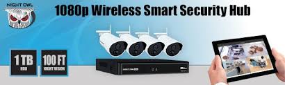 Night owl home security camera system with 4 wired and 2 wireless 1080p hd indoor/outdoor cameras with night vision (expand up to a total of 8 wired cameras and 4 wireless devices), 1 tb hard drive. Amazon Com Night Owl Camera System 4 Channel 1080p Wireless Smart Security Hub White Wnvr201 44p B Camera Photo