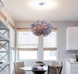 ZYLEISENBAO Gray Feather Pendant Light Modern Chandeliers ...