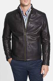 Cole Haan Lambskin Leather Moto Jacket Online Only Leather Jacket Style Black Leather Jacket Men Leather Jacket Men