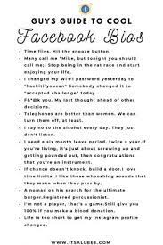 Witty facebook bio status captions & quotes. 100 Ideas For Facebook Bio For Guys Itsallbee Solo Travel Adventure Tips Bio For Facebook Facebook Bio Facebook Bio Quotes