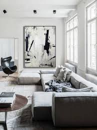 Large Abstract Painting On Canvas Black White Wall Art Etsy Home Decor Paintings Home White Wall Art