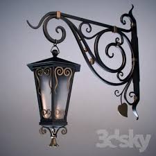 3d Models Street And Technical Lighting Wrought Iron Lamps Iron Lamp Wrought Iron Design Iron Decor