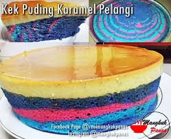 Sagu akan terbentuk dan kental apabila sejuk. Mangkuk Panas Kek Puding Karamel Pelangi Resepi Asal Facebook