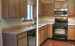 This kitchen has some amazing before and after photos! I Painted My Kitchen Countertops Ugly Duckling House