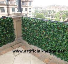 Artificial Hedges To Creat Small Garden In Balcony Various Artificial Hedges Can Be Applie Artificial Wall Garden Artificial Hedges Artificial Vertical Garden