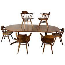 How to mix and match dining chairs like a boss (+ 28 pairs we love) there are three approaches when it comes to dining room furniture: Early One Of A Kind George Nakashima Dining Set With Six Captain Chairs Usa 1966 At 1stdibs