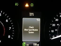 Odometer trip light is on and the process mentioned here is not working for me. Problem Check Blind Spot Monitor System New Sienna 2015 Toyota Sienna Forum Siennachat Com