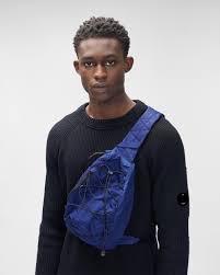 Mens Backpacks Waistbag C P Company Nylon B Crossbody Rucksack Blue C Matt Dye