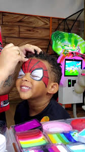 Pintura Facial Homem Aranha para Festas Infantis