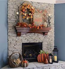 Pin By Amber Hurley On Fall Fall Mantel Decorations Fall Living Room Decor Fall Fireplace