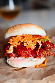 Korean Fried Chicken Sandwiches Crumb Kisses Recipe Korean Fried Chicken Fried Chicken Sandwich Chicken Sandwich