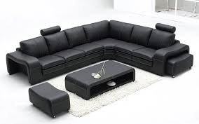 aithen modern leather sectional in 2021 leather corner sofa leather sofa set black modern sofa