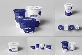 Yogurt cup mockup which consists of two highly realistic scenes; 25 Yogurt Mockup Psd Free Download For Branding Graphic Cloud