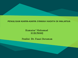 Hadits arba'in nawawy 41 3. Ppt Rumaisa Karya Hadith Rumaisa Mohamad Academia Edu