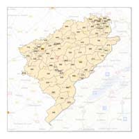 Voici la liste des villes proches de nantes d'après leur code postal. Atlas Des Codes Postaux Cartes Des Departements De France