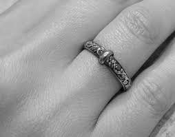 The Original Filigree Thistle Pattern Ring C Sterling Silver Etsy Outlander Wedding Ring Unique Diamond Rings Pattern Ring