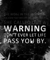 You are smart, clever and funny. Don T Ever Let Life Pass You By Incubus Words Words Of Wisdom Let It Be