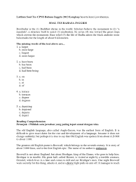 Check spelling or type a new query. Latihan Soal Tes Cpns Bahasa Inggris 2013 Lengkap Beowulf