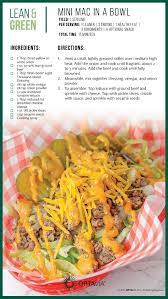 Mini Mac In A Bowl Lean Protein Meals Greens Recipe Lean And Green Meals