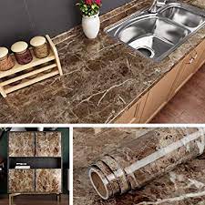 Create a sophisticated sink design with a vigo stainless steel finished soap dispenser. Buy Livelynine Counter Top Covers Peel And Stick Wallpaper Self Adhesive Marble Wall Paper Roll Kitchen Countertop Marble Adhesive Paper Table Desk Cover Bathroom Vanity Decor Waterproof 15 8 X78 8 Inch Online In