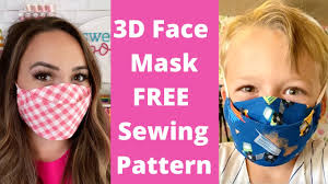 A free printable pdf version of these pattern instructions is available at the bottom of the post. Best 3d Face Mask Easy To Sew Free Face Mask Pattern Sweet Red Poppy Youtube