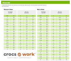 56 Competent Crocs Men Size Chart