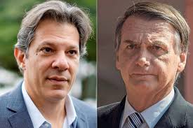 Resultado de imagem para Fotos de Haddad e Bolsonaro