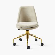 By osp home furnishings (48) goodwin distressed cognac swivel adjustable executive computer office chair. Finley Swivel Office Chair Antique Brass West Elm United Kingdom