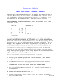 This is easy to do with the right soft. Pdf Grammar And Mechanics Letters Of The Alphabet Vowels And Consonants Suzy Sawan Academia Edu