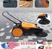 41'' Walk-Behind Sweeper Street Floor Road Sweeping Floor Cleaner Hand Push