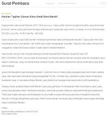 Contoh Surat Sanggahan Transaksi Kartu Kredit Cimb Niaga Dapatkan Contoh