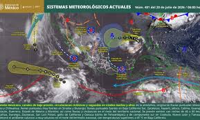 Ambiente cálido, chubascos y rachas de viento en Veracruz