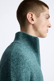 Mens roll sales neck jumper zara