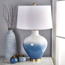 Azhien's blue sad daylight lamp uses a pure blue light that mimics light conditions on a sunny summer's day. Navy Blue And White Lamps Wayfair