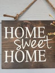 Porch Decor Home Sweet Home Rustic Front Door Sign Decor Etsy Home Decor Signs Farmhouse Fall Decor Mason Jar Sign